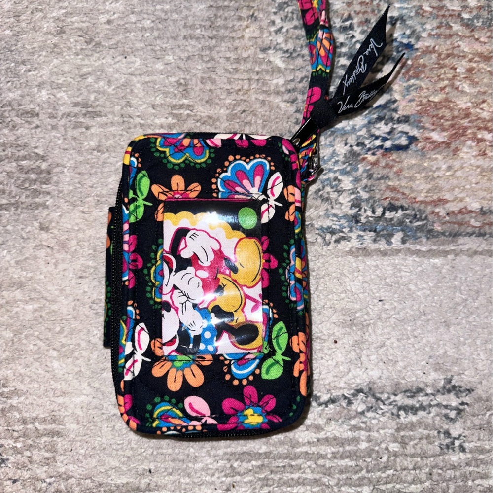 Vera Bradley Disney Mickey Mouse Colorful Floral Phone Wristlet
